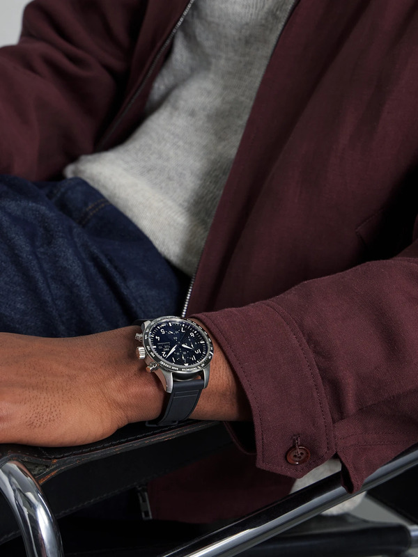  Iwc Schaffhausen - Pilot's Watch Automatic Chronograph Amg 42.5mm Titanium And Rubber Watch, Ref. No. Iw388305 - Men - Black 