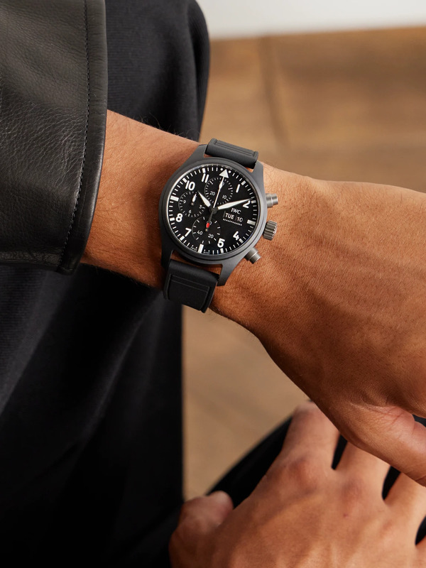  Iwc Schaffhausen - Pilot's Watch Automatic Chronograph 41mm Ceramic And Rubber Watch, Ref. No. Iw389401 - Men - Black 