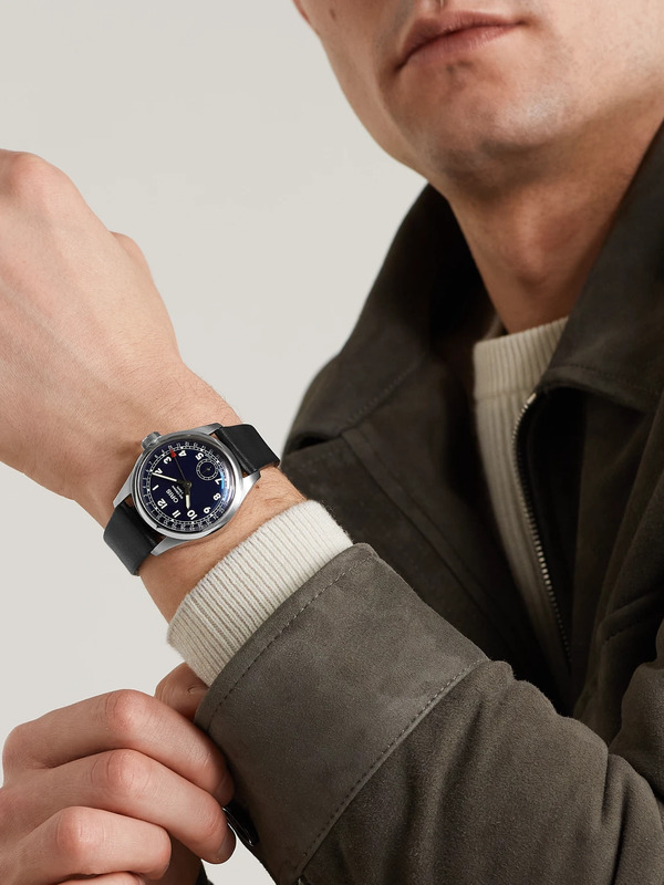  Oris - Big Crown Pointer Date Automatic 38mm Stainless Steel And Leather Watch, Ref. No. 01 403 7776 4065-07 5 19 11 - Men - Blue 