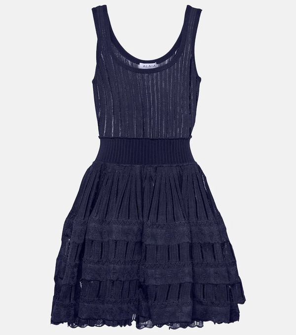  Alaia Alaïa Robe En Maille Côtelée 