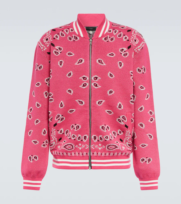  Alanui Alanui Veste Bomber Bandana En Jacquard De Coton 
