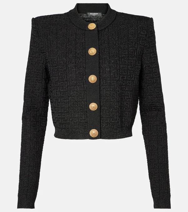  Balmain Balmain Cardigan Pb Labyrinth En Lamé 