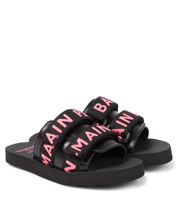  Balmain Kids Balmain Kids Mules à Logo 