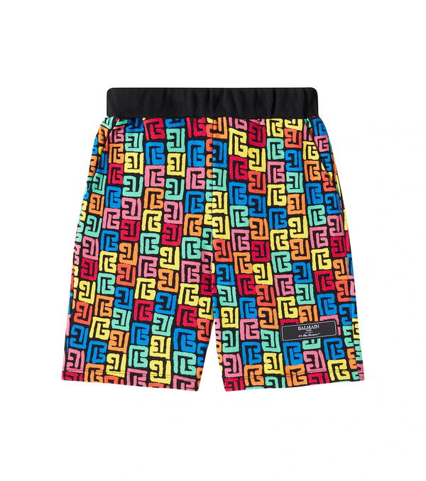  Balmain Kids Balmain Kids Short Monogram En Coton 