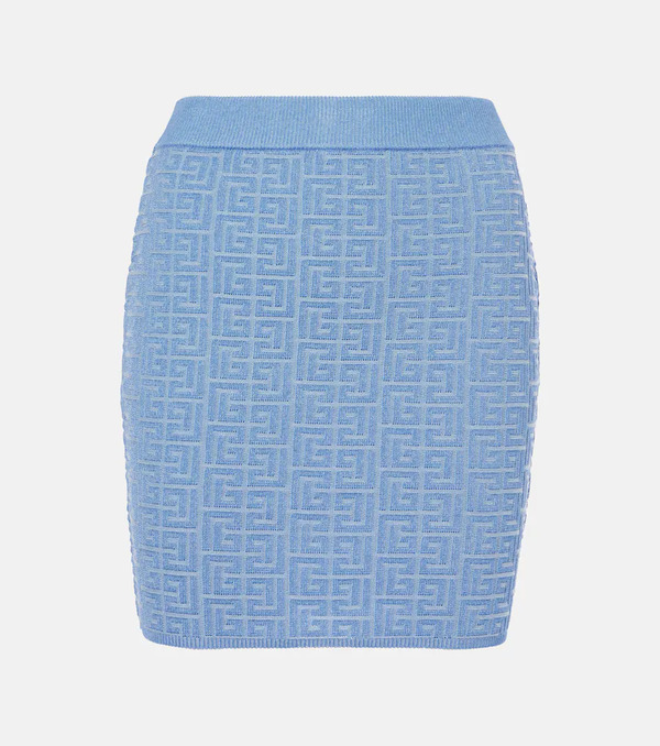  Balmain Balmain Mini-jupe Monogram 