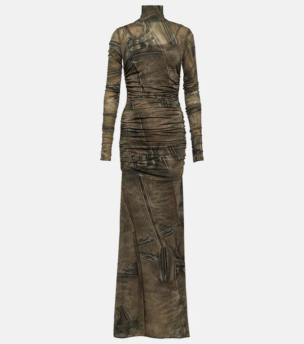  Blumarine Blumarine Robe Longue à motif Léopard 