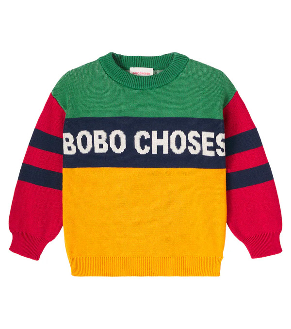  Bobo Choses Bobo Choses Pull En Coton à Logo 