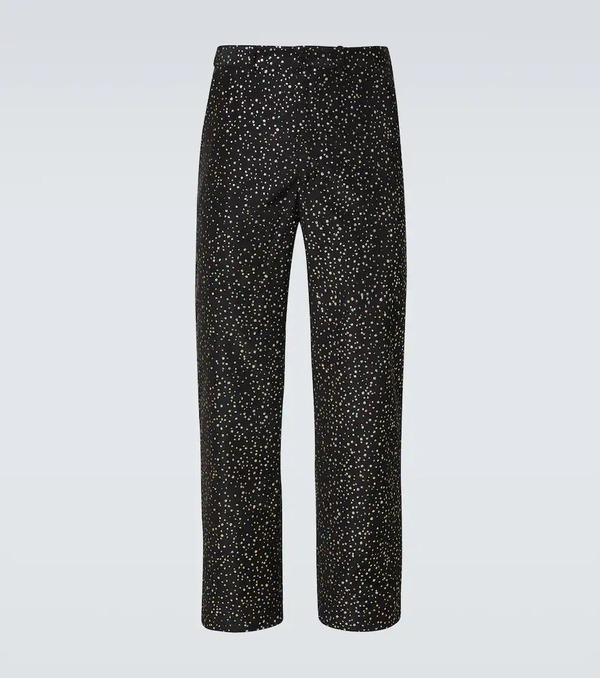  Bode Bode Pantalon Droit à Paillettes 