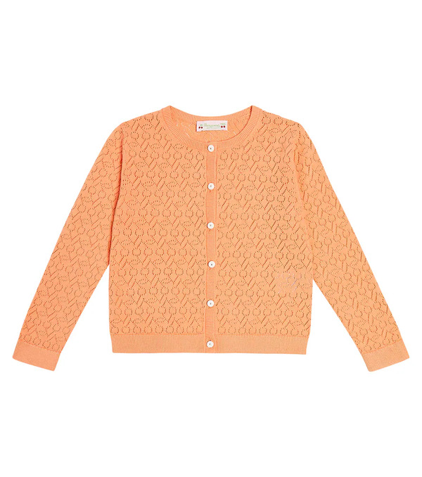  Bonpoint Bonpoint Cardigan Cherry En Coton 