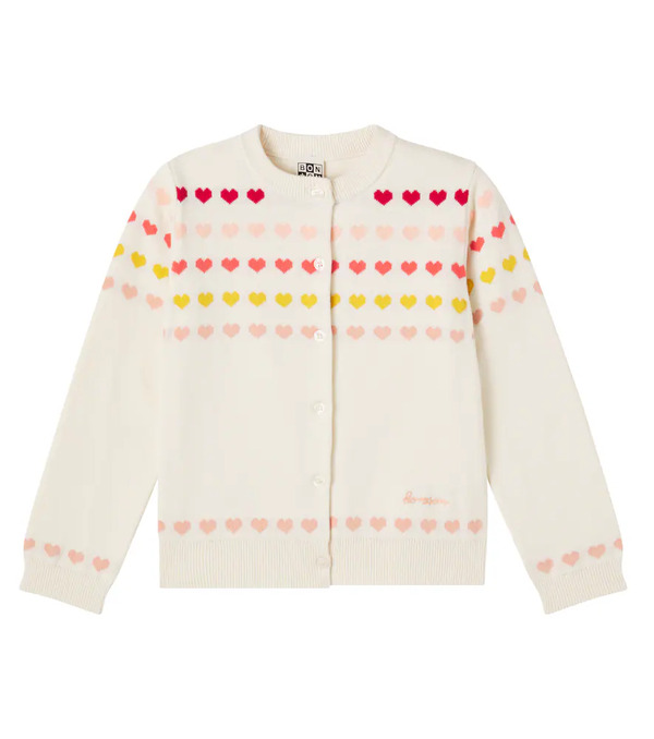  Bonton Bonton Cardigan Laligne En Jacquard De Coton 