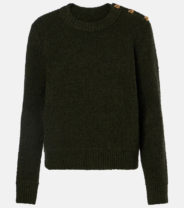  Bottega Veneta Bottega Veneta Pull Knot En Bouclé De Coton Et Laine Mélangés 