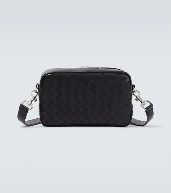  Bottega Veneta Bottega Veneta Sac à Bandoulière Small En Cuir Intrecciato 