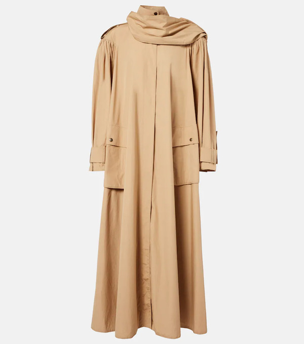  Chloe Chloé Manteau En Coton Avec écharpe 