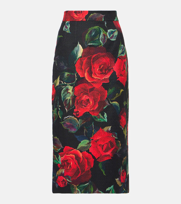  Dolce&gabbana Dolce&gabbana Jupe Crayon à Fleurs 