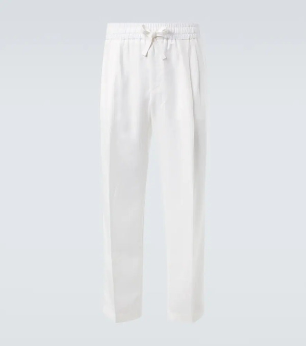  Dolce&gabbana Dolce&gabbana Pantalon Droit En Lin 