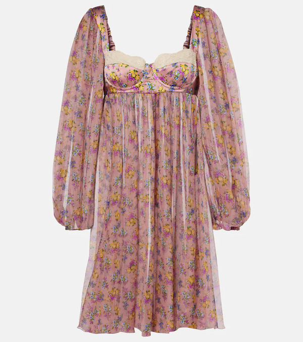  Dolce&gabbana Dolce&gabbana Robe En Mousseline De Soie Et Coton 