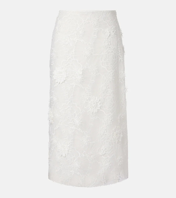  Dorothee Schumacher Dorothee Schumacher Jupe Midi Sheer Meadow En Organza à Fleurs 