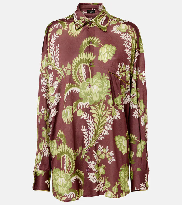  Etro Etro Chemise Oversize à Fleurs 