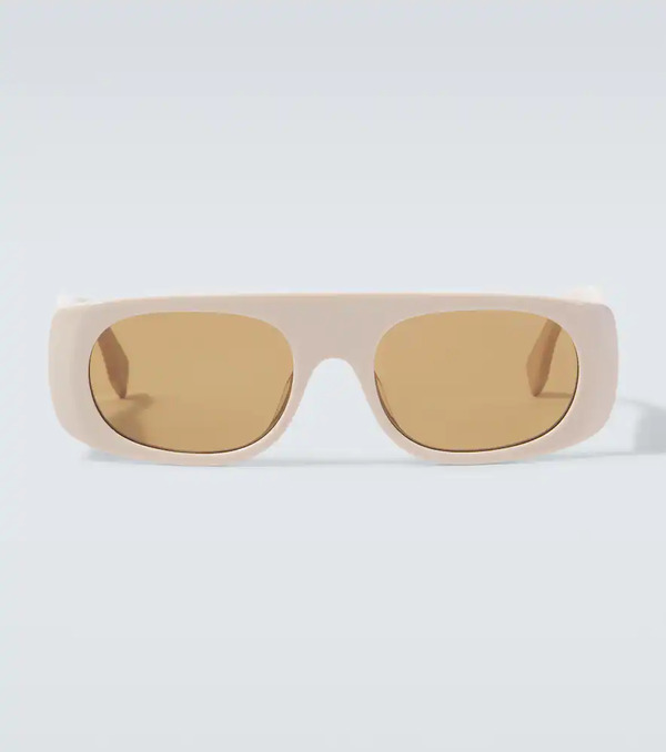  Fendi Fendi Lunettes De Soleil Signature Ovales 