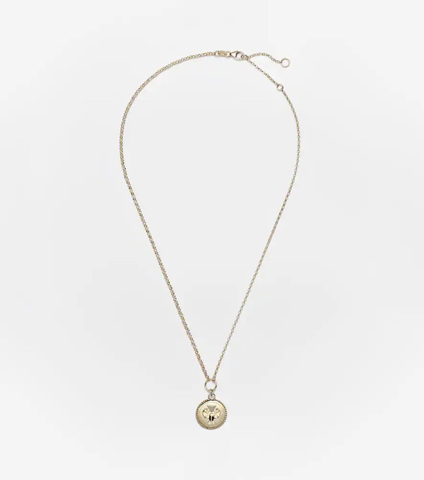  Foundrae Foundrae Collier Protection En Or 18 Ct Et Diamants 