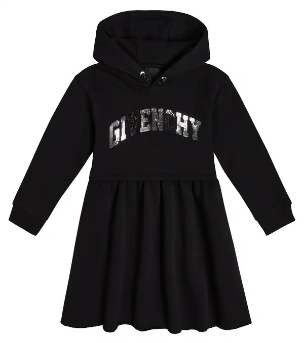  Givenchy Kids Givenchy Kids Robe Sweat-shirt En Coton Mélangé à Logo 