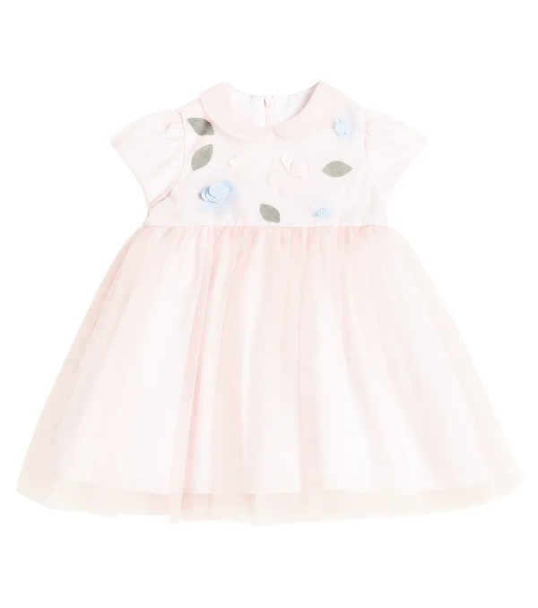  Il Gufo Il Gufo Bébé – Robe En Tulle à Fleurs 