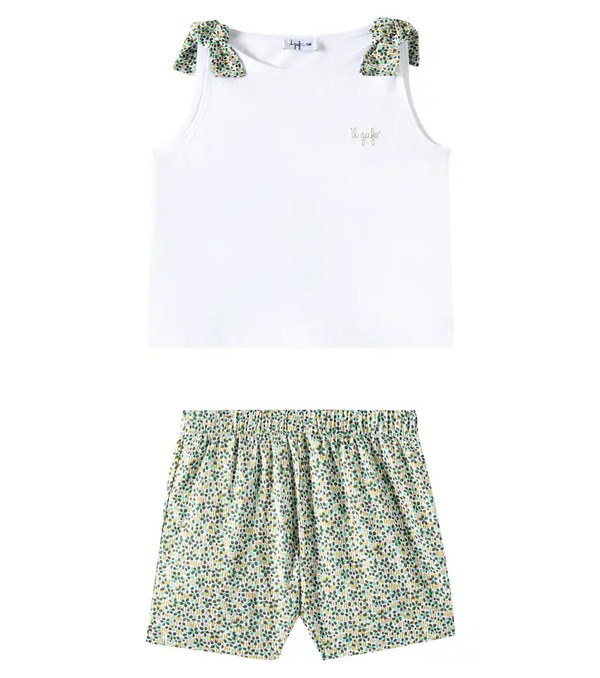  Il Gufo Il Gufo Bébé – Set T-shirt Et Pantalon En Coton Mélangé 