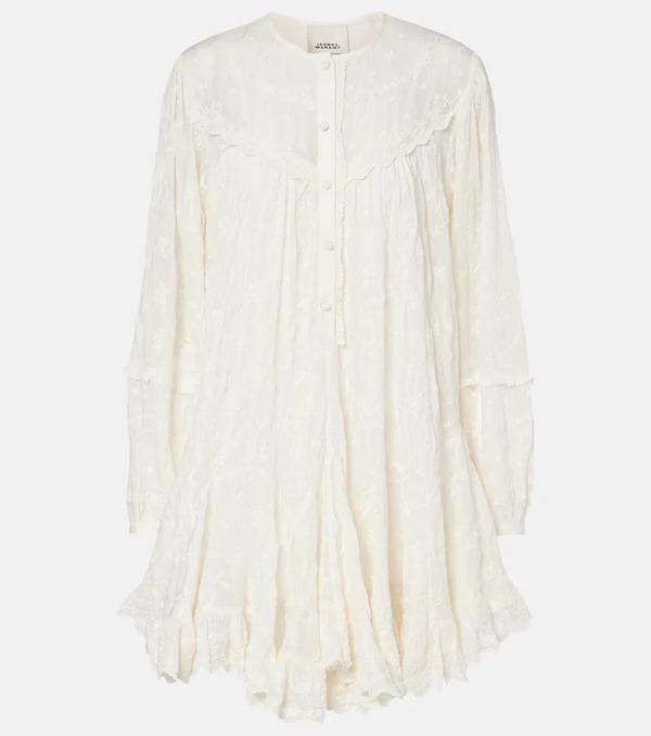  Isabel Marant Isabel Marant Robe Zame En Coton Et Soie 