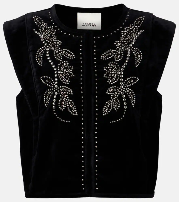 Isabel Marant Isabel Marant Veste Sans Manches Poppy à Ornements 