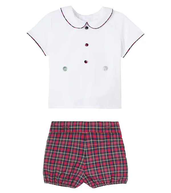  La Coqueta La Coqueta Bébé – Ensemble Blouse Et Short Pablo En Coton 