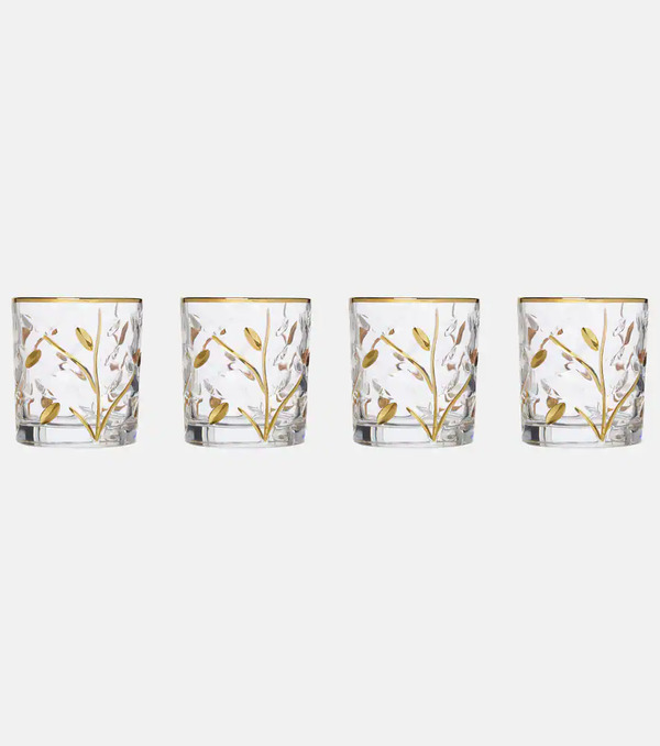  Les-ottomans Les-ottomans Set De 4 verres Tumbler En Cristal 