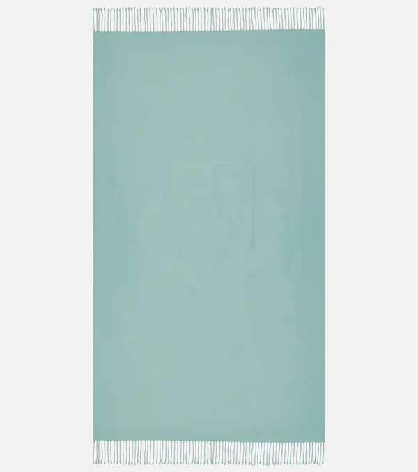  Loro Piana Loro Piana Couverture Crest En Jacquard De Coton 