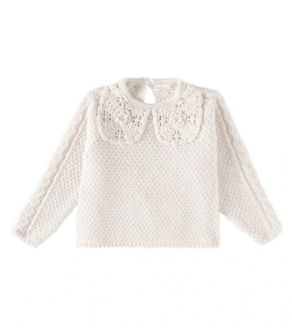  Louise Misha Louise Misha Pull Hilda En Coton Et Crochet 