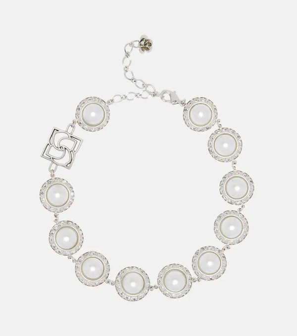  Magda Butrym Magda Butrym Choker à Perles Fantaisie Et Cristaux 