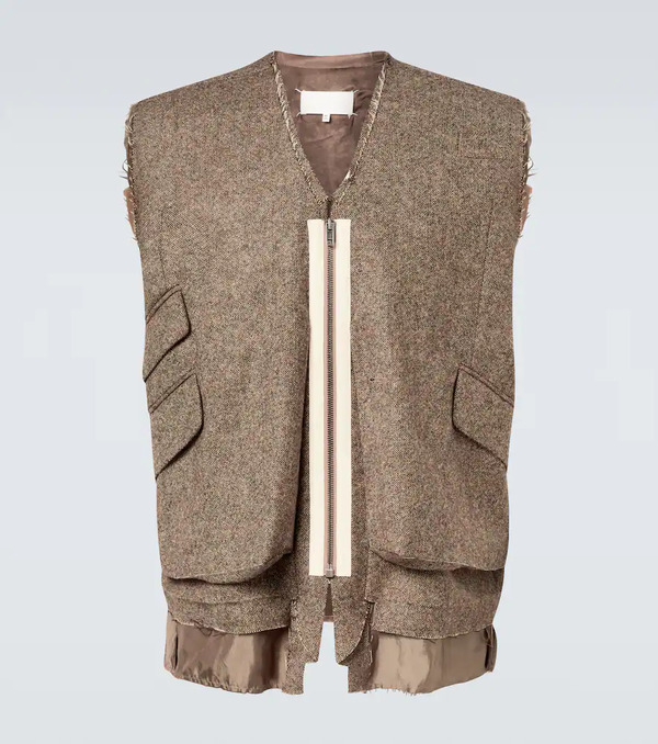  Maison Margiela Maison Margiela Veste Sans Manches En Laine 