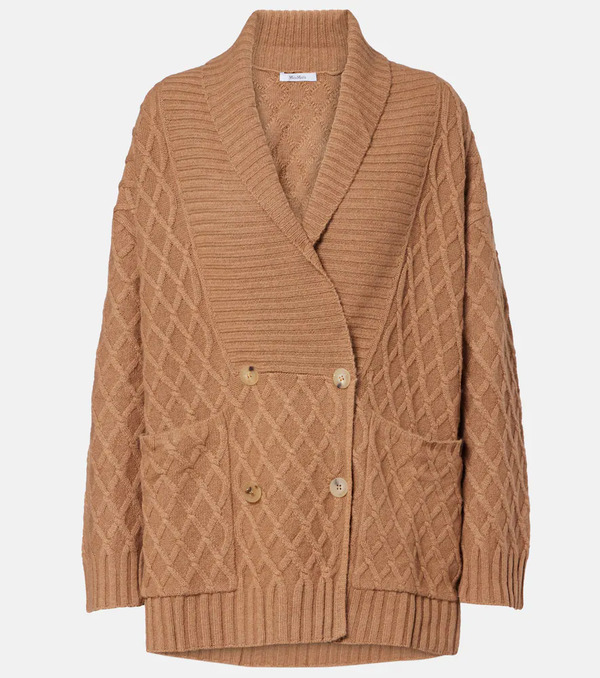 Max Mara Max Mara Cardigan Mirca En Laine De Chameau 