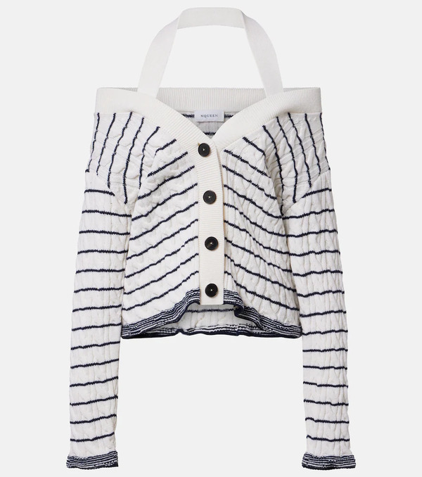  Mcqueen Mcqueen Cardigan Rayé 
