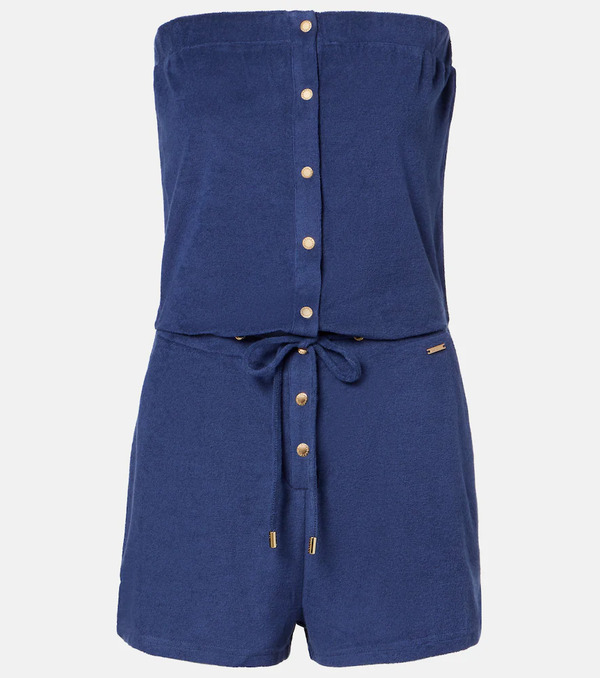  Melissa Odabash Melissa Odabash Combi-pantalon Bustier Naomi En Coton Mélangé 