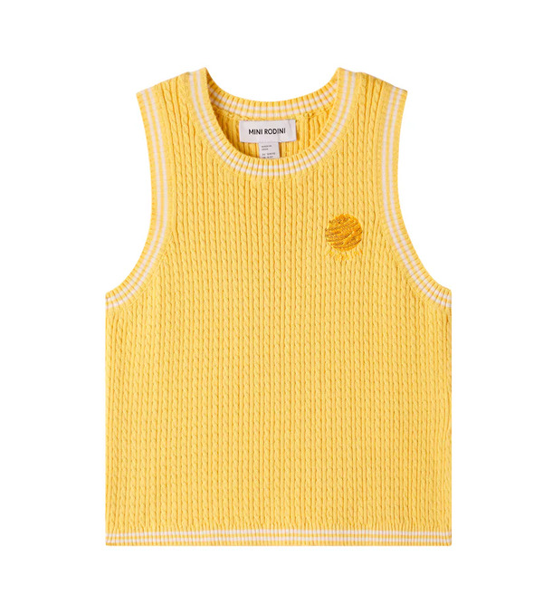  Mini Rodini Mini Rodini Pull Sans Manches En Coton 