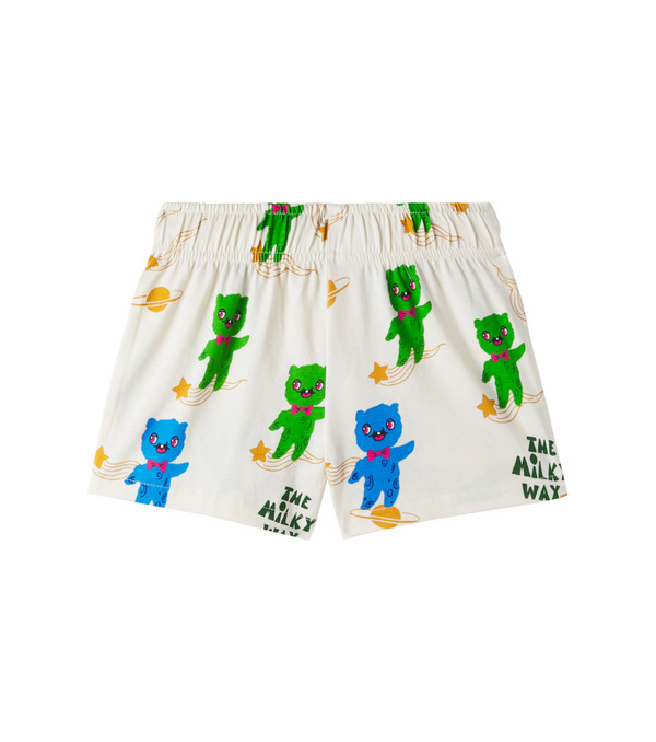  Mini Rodini Mini Rodini Short Alien Imprimé En Coton 