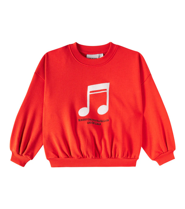  Mini Rodini Mini Rodini Sweat-shirt Note En Coton 