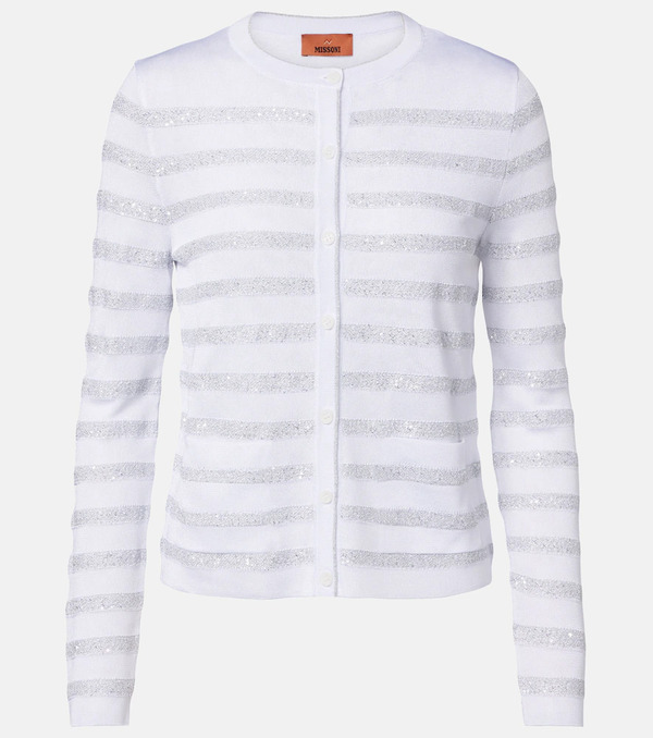  Missoni Missoni Cardigan Rayé à Sequins 