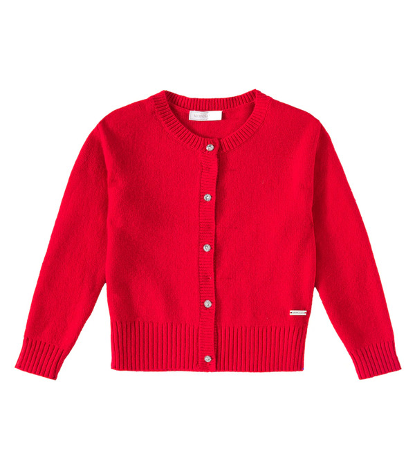  Monnalisa Monnalisa Cardigan En Laine Mélangée 