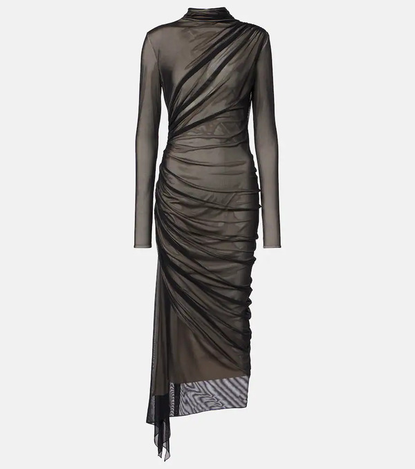  Mugler Mugler Robe Midi Asymétrique 