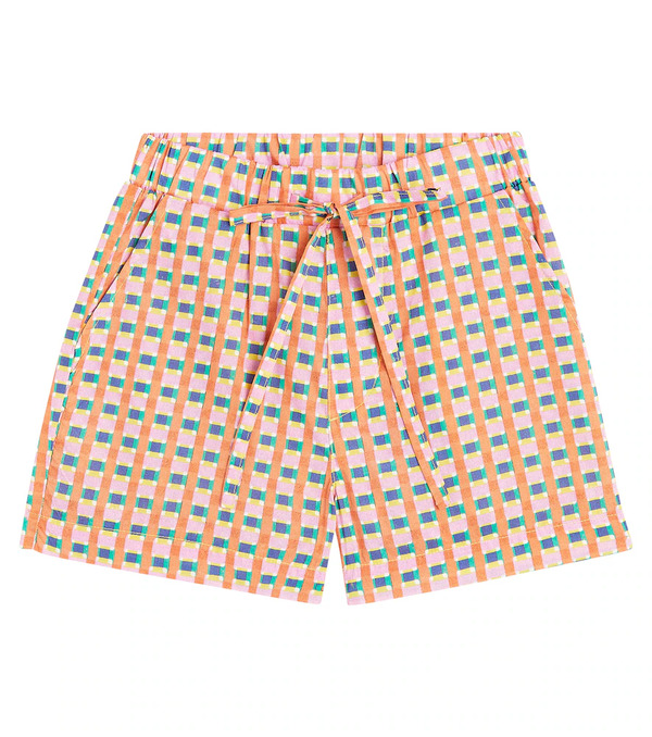  Paade Mode Paade Mode Short Falter En Coton à Carreaux 