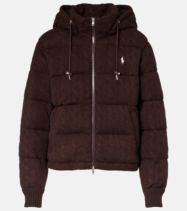  Polo Ralph Lauren Polo Ralph Lauren Veste Doudoune à Capuche En Laine Et Cachemire 