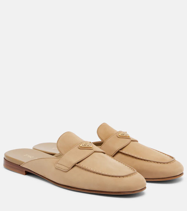  Prada Prada Mules En Daim 