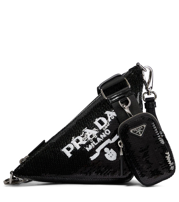  Prada Prada Sac Triangle à Sequins 