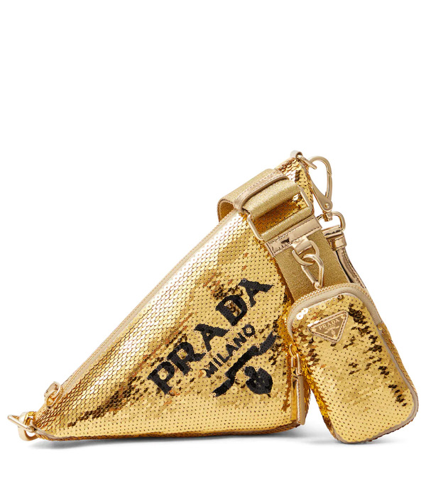 Prada Prada Sac Triangle à Sequins 