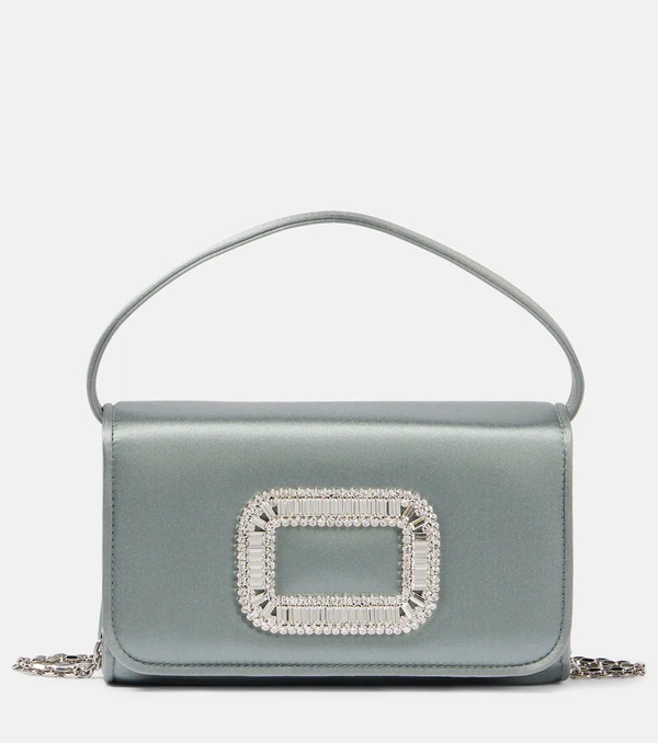  Roger Vivier Roger Vivier Pochette Pilgrim Micro En Satin 